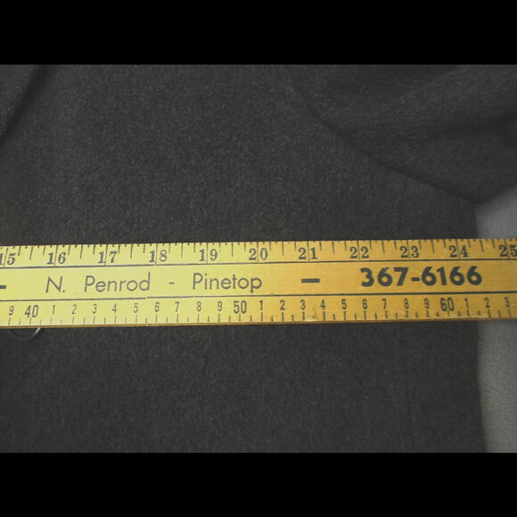 JELLER Vintage 100% CASHMERE Long Button Up Coat From HUNGARY with Pockets Gray - Picture 9 of 9